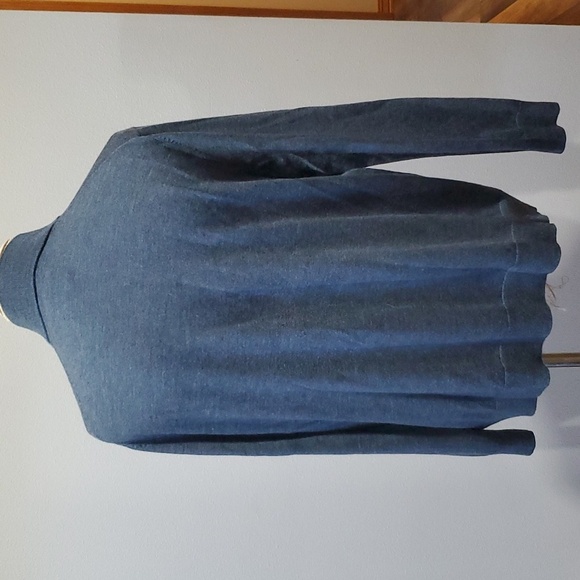 Untuckit merino wool charcoal Grey knit long sleeve sweater 1/4 zip - Picture 4 of 5
